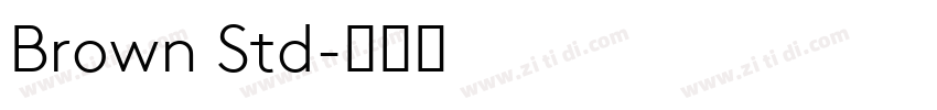 Brown Std字体转换